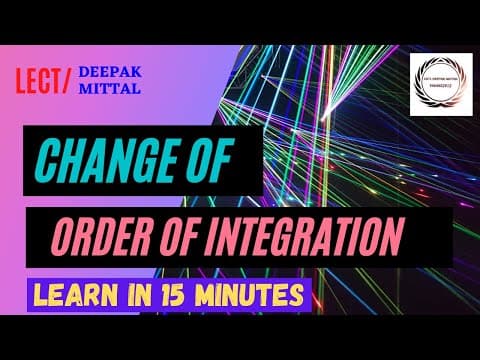 Change of order of Integration